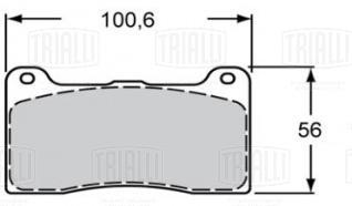 Колодки тормозные дисковые для автомобилей с четырёх- и шестипоршневыми суппортами Wilwood (plate#7812) (серия PRO [RACE]) - PFR 6002 - 2